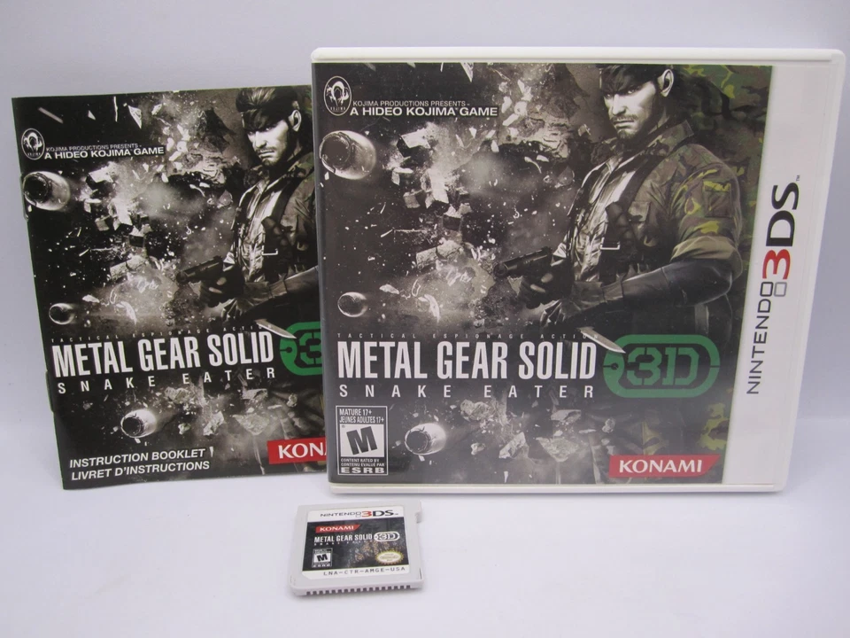 Metal Gear Solid 3D: Snake Eater (Nintendo 3DS) Completo En Caja - PROBADO Auténtico Foto 1 de 4