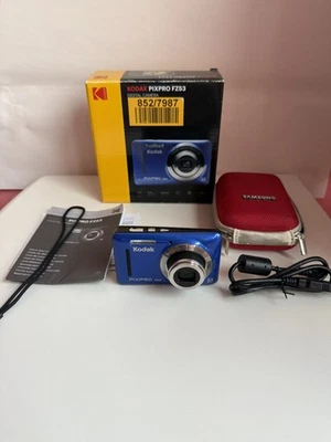 Kodak PixPro FZ53 16.1MP Digital Camera Blue  - Image 1 of 4