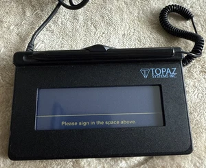 TOPAZ T-S460-BSB-R Sig Lite 1x5 LCD Signature Capture Pad & Stylus & Cable - Picture 1 of 9