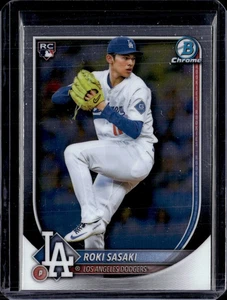 2025 Bowman Chrome #12 Roki Sasaki Rookie RC Dodgers (50A) - Picture 1 of 2