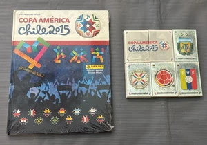 *VENDITORE USA* Panini Copa America 2015 Set Completo Adesivi + Album COVER RIGIDA COME NUOVO - Foto 1 di 1