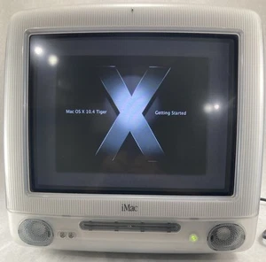 Vintage Apple iMac G3 M5521 400MHz 512 KB 1 GB Graphite Blue WORKS! - Picture 1 of 15