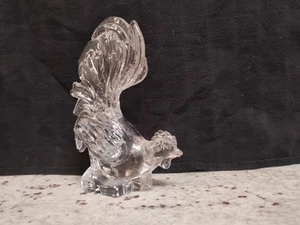Heisey Elegant Glass Fighting Cock Clear Crystal 8" Rooster - Mint - Picture 1 of 15