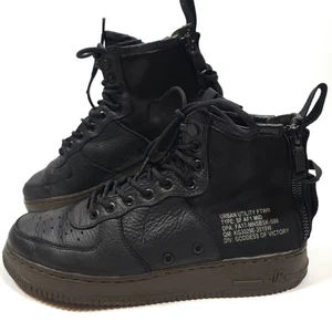 Nike SF Air Force 1 scarpe da ginnastica Urban Utility da uomo - nero/nocciola scura - taglia 8,5 UK - Foto 1 di 21