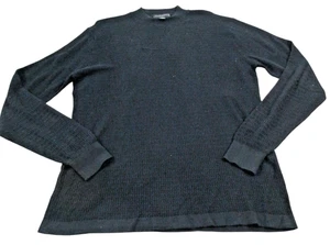 Jhane Barnes Pullover Damen Medium schwarz Waffelstrick formell Langarm Pulli - Bild 1 von 8