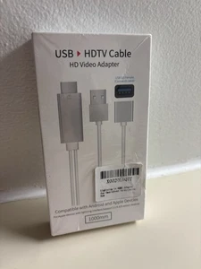 USB to HDTV Cable – HD Video Adapter for iPhone, iPad & Android - Picture 1 of 2