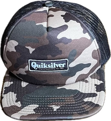 Gorra Quiksilver Trucker Malla Ajustable Snapback Camuflaje  Foto 1 de 4