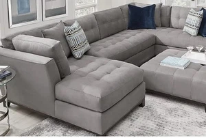 Complete Living Room Set W/ Decor W/65 Inch Flat Screen W/stools - Picture 1 of 11