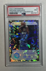 2022-23 Contenders Anthony Edwards Game Day Cracked Ice /25 PSA 9 - Picture 1 of 2