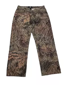 Pantaloni da caccia vintage muschio rovere spazzola mimetica cargo regolabile taglio stivale uomo 34x29 - Foto 1 di 11