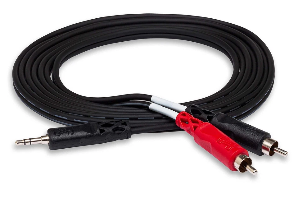 Hosa CMR-215 3.5mm TRS to Dual RCA Stereo Breakout Cable, 15-Feet - image 1 of 1