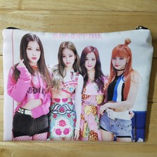Foto Preta Rosa Estrela Bolsa Make-up Case Multi Bolsa tecido macio de presente Kpop