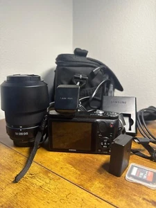 Samsung NX1000 Camera + 50-200mm OIS Lens (European Charger) - Picture 1 of 3