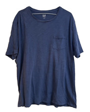 GAP Pocket Slub Men's Short Sleeve Crew Neck CottonTee Shirt XL