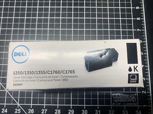 BRAND NEW Dell 810WH Black Toner Cartridge 1250 1350 1355 C1760 C1765 - Afbeelding 1 van 5