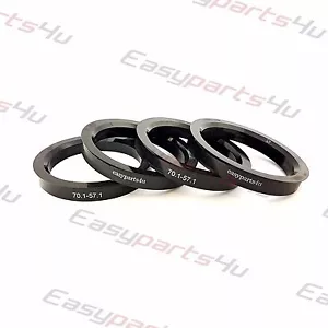 4X Anelli Di Centraggio 70,1 - 57,1 Mm Per Cerchi In Lega - Imagen 1 de 3