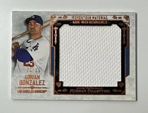 2015 Topps Museum Collection ADRIAN GONZALEZ Momentous Material Jumbo Patch /35 - Picture 1 of 2