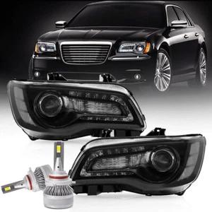 For 2011-2023 Chrysler 300 Factory Style LED DRL Projector Headlights With Bulbs - Picture 1 of 13