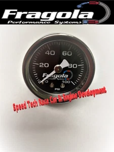 Fragola 900019 Mechanical fuel pressure gauge, 0-100 psi, 1 1/2 dia. @ SpeedTech - Picture 1 of 1