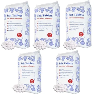 25KG Water Softener Salt Tablets – Pack of 5 | Premium Quality | Suitable for Al - Picture 1 of 7
