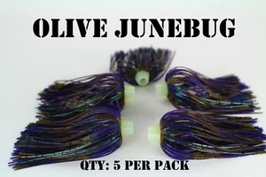FALDAS PRO-TIE Bajo, cebo giratorio, cebo de pesca Chatterbait falda señuelo. Cantidad: 5 por paquete - Imagen 1 de 3