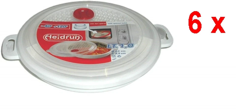 Heidrun Mikrowellen Menüteller mit Deckel und Ventil 23cm (1907)