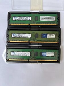 Lot 3 Samsung 2GB DDR3 1066MHz PC3-8500U Desktop Memory M378B5673FH0-CF8