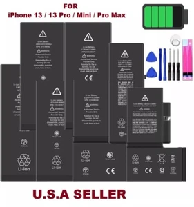 OEM Quality replacement Battery For iPhone 13 / 13 Pro / 13 Pro MAX mini +Tools - Picture 1 of 9