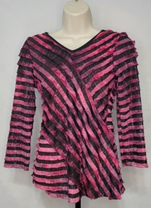 Blusa cuello en V de manga larga Notations talla pequeña *Envío gratuito* - Imagen 1 de 2