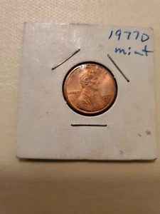 1977D Lincoln Penny (Rare) Mint Penny - Picture 1 of 1