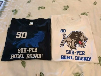 Hechas en casa - 2 camisetas SUH-por cuenco - Detroit Lions - 2XL para hombre Foto 1 de 4