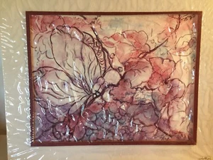 Butterfly by Ernie Williams 11x14 original waterclor 1977 Texas Artist - Picture 1 of 1