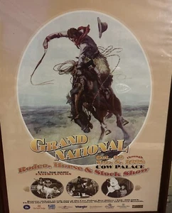 San Francisco Cow Palace Pferdeshow Rodeo Vieh Grand National Poster - Bild 1 von 1