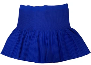 The Limited Skirt Womens Size LARGE PULL ON KNIT SWINGY MINI cobalt Blue NEW NWT - Picture 1 of 5