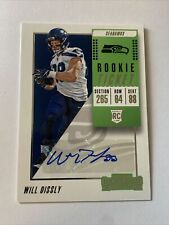 2018 Panini Contenders Will Dissly Rookie Auto #340 Seattle Seahawks RC