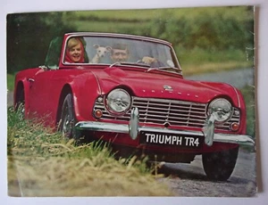 TRIUMPH TR4 Sports Car orig 1963 UK Mkt Sales Brochure - Picture 1 of 6