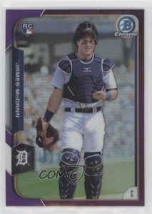 2015 Bowman Chrome Purple Refractor /250 James McCann #191 Rookie RC