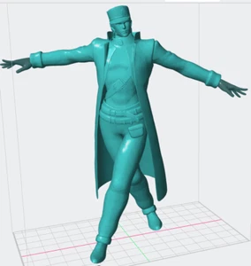 JoJo's Bizarre Adventure - Jotaro Kujo - 3D Printed Figure - 6.5 Inch -Unpainted - Picture 1 of 1