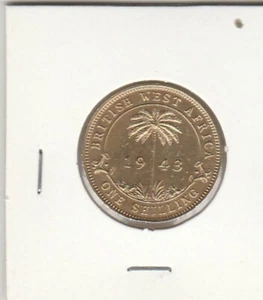 ÁFRICA OCCIDENTAL BRITÁNICA UN CHELÍN 1943 FINO - Imagen 1 de 2