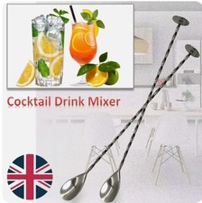 Agitare professionale a spirale in rame intrecciato BAR COCKTAIL Cucchiaio Di Miscelazione Masher 27cm