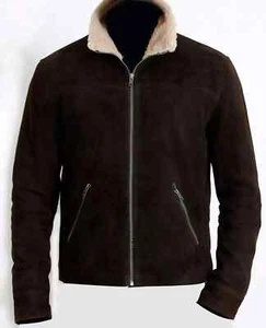 THE WALKING DEAD RICK GRIMES - ANDREW LINCOLN 100% SUEDE LEATHER JACKET-BNWT - Picture 1 of 4