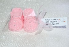PERSONALISED Beautiful DIAMANTE BABY BOOTIES Shoe Soap New Mummy or Mummy to be