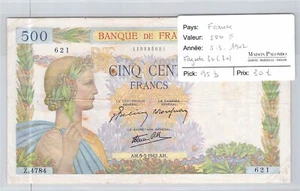 BILLET FRANCE - 500 Francs - 05/03/1942 - Fayette 32(30) - Pick 95b - 119598621 - Picture 1 of 2