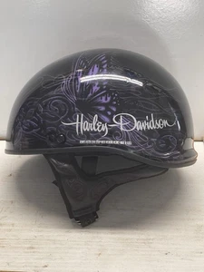 Harley Davidson Ultra Light Size Large Women’s Helmet Butterflies - Picture 1 of 20