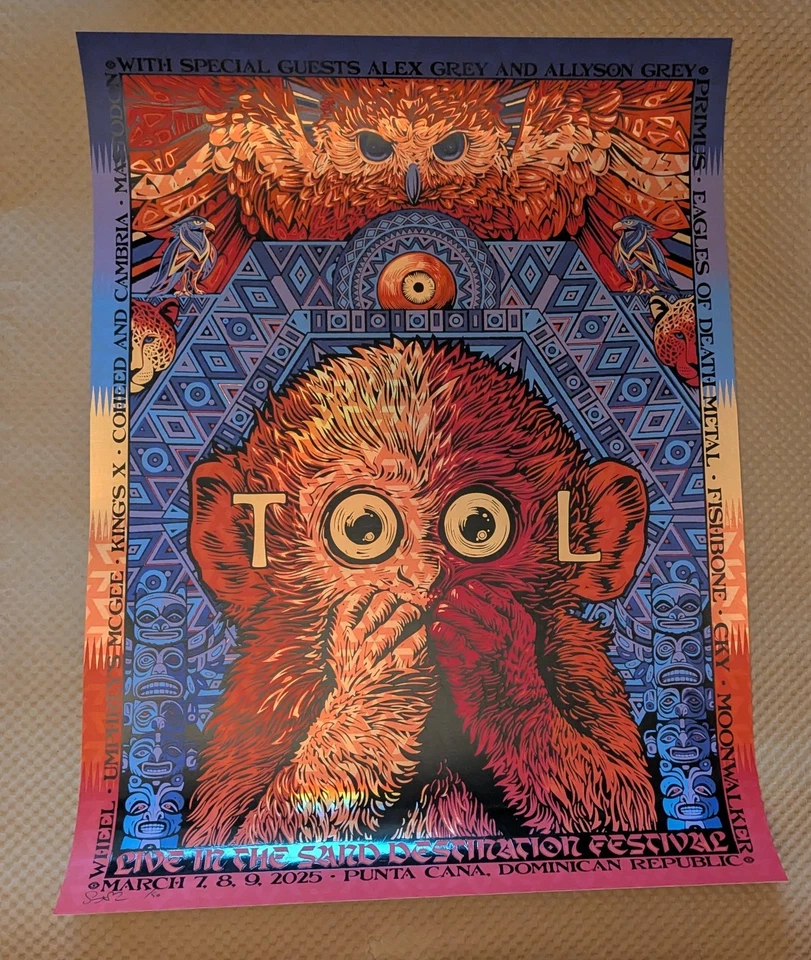 🙊TOOL In Sand Punta Canta 2025 FOIL Todd Slater LE50 - Image 1 of 1