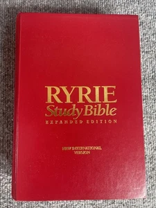 RYRIE STUDY BIBLE Expanded Edition New International Version Hardcover 1994 - Picture 1 of 16
