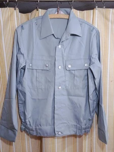 Blusa camisa blusa gris manga larga diseño RDA NVA MfS - talla 38 N - vintage - Imagen 1 de 6