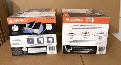 Luces LED blancas activadas por movimiento solar Sunforce 1900548 (un juego de 2) CAJA ABIERTA Foto 1 de 4