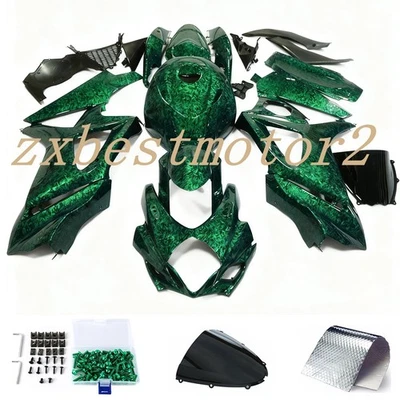 Kit de carenado de fibra de carbono forjado + pernos para Suzuki GSXR1000 2007-2008 carrocería verde Foto 1 de 4