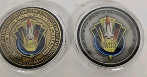 2011 Space Shuttle Medallion ~ Contains Metal Flown on a Space Mission + 1 Coin - Picture 1 of 5